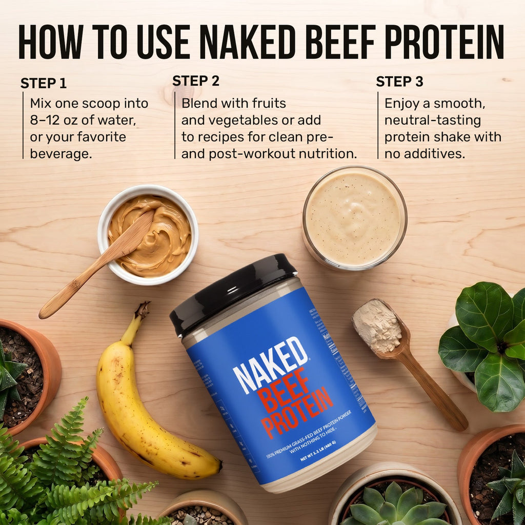 Beef Protein Powder - Unflavored - Everyday Wellness Drink Mix