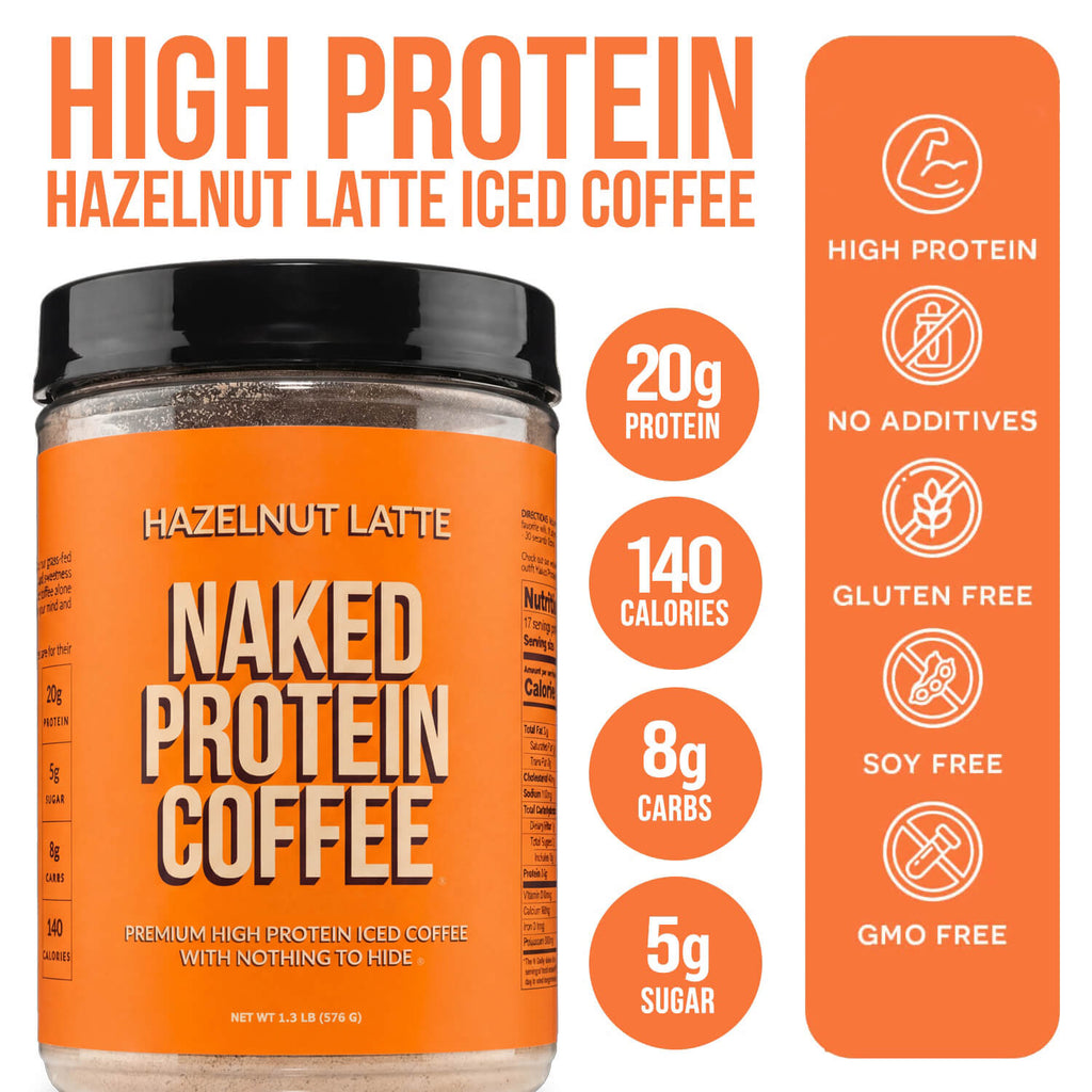 Hazelnut Latte Protein Iced Coffee - Hazelnut Latte - Daily Active Lifestyle Essential