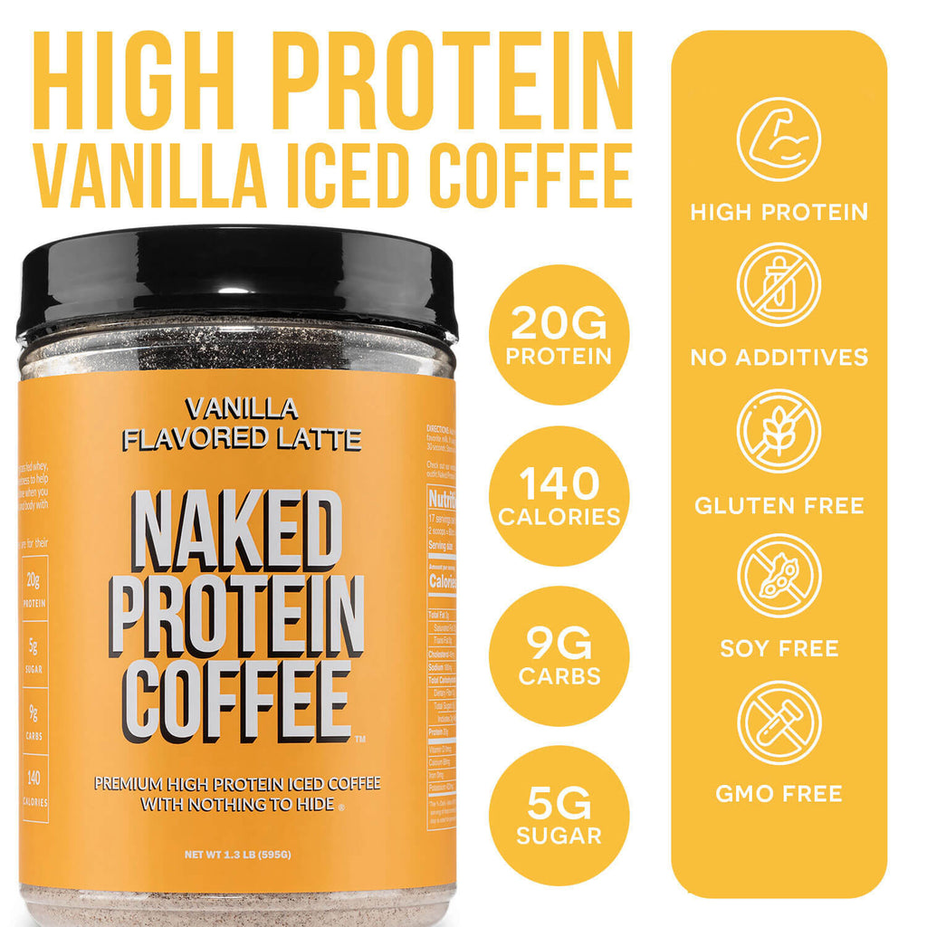 Vanilla Latte Protein Iced Coffee - Vanilla Latte - Daily Active Lifestyle Essential