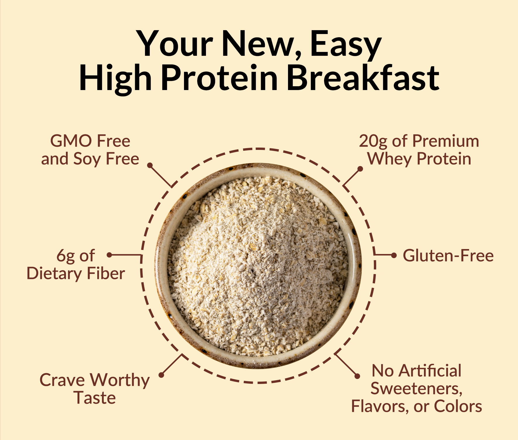 Cinnamon Roll Protein Oats - Cinnamon Roll - Daily Active Lifestyle Essential
