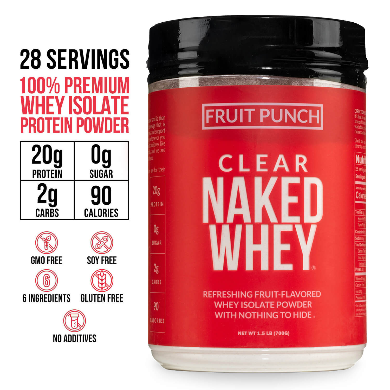 Fruit Punch Whey Protein Isolate - Fruit Punch - Post Workout Protein Blend