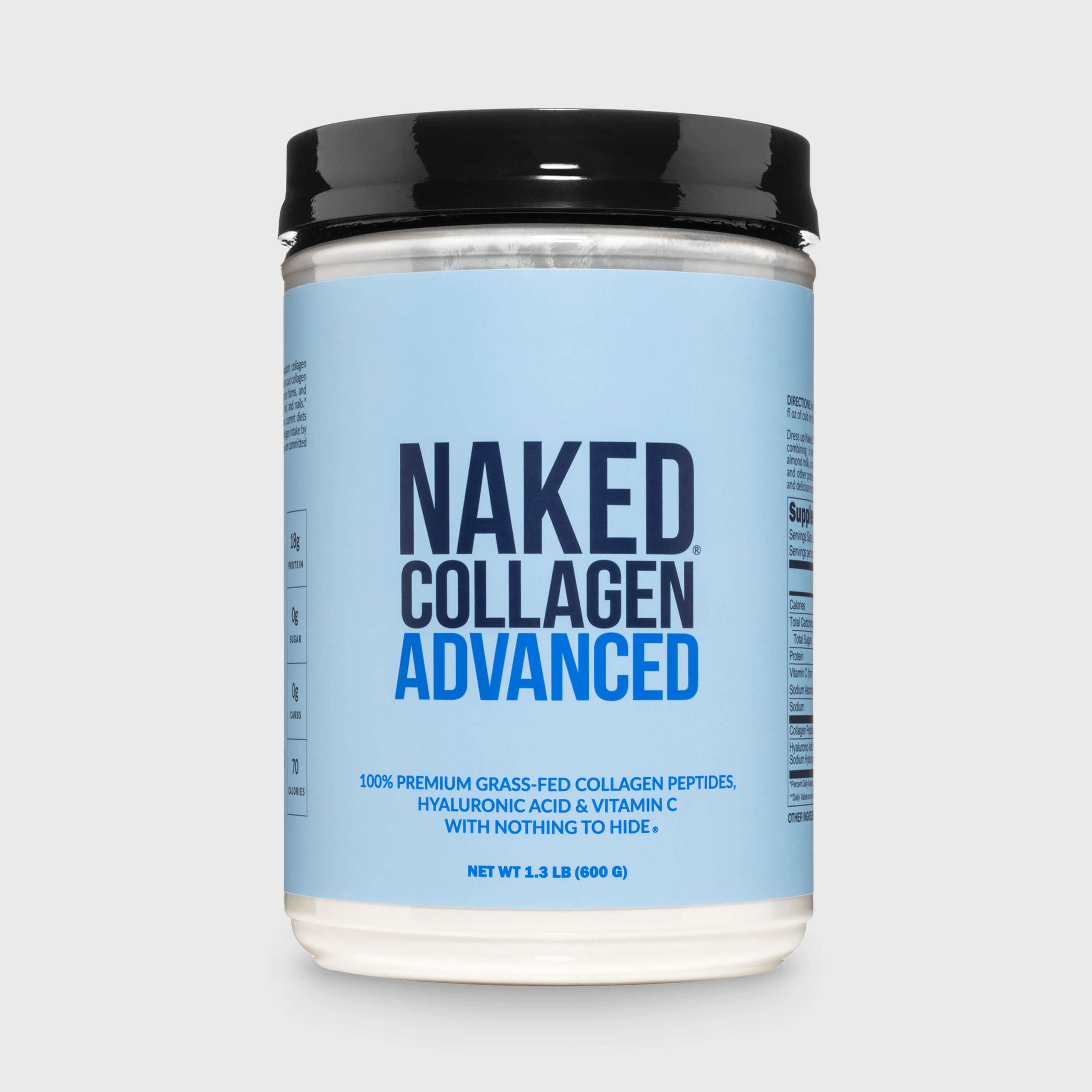 Collagen Peptides with Hyaluronic Acid - Advanced Collagen Peptides - Unflavored Collagen For Smooth Mixing
