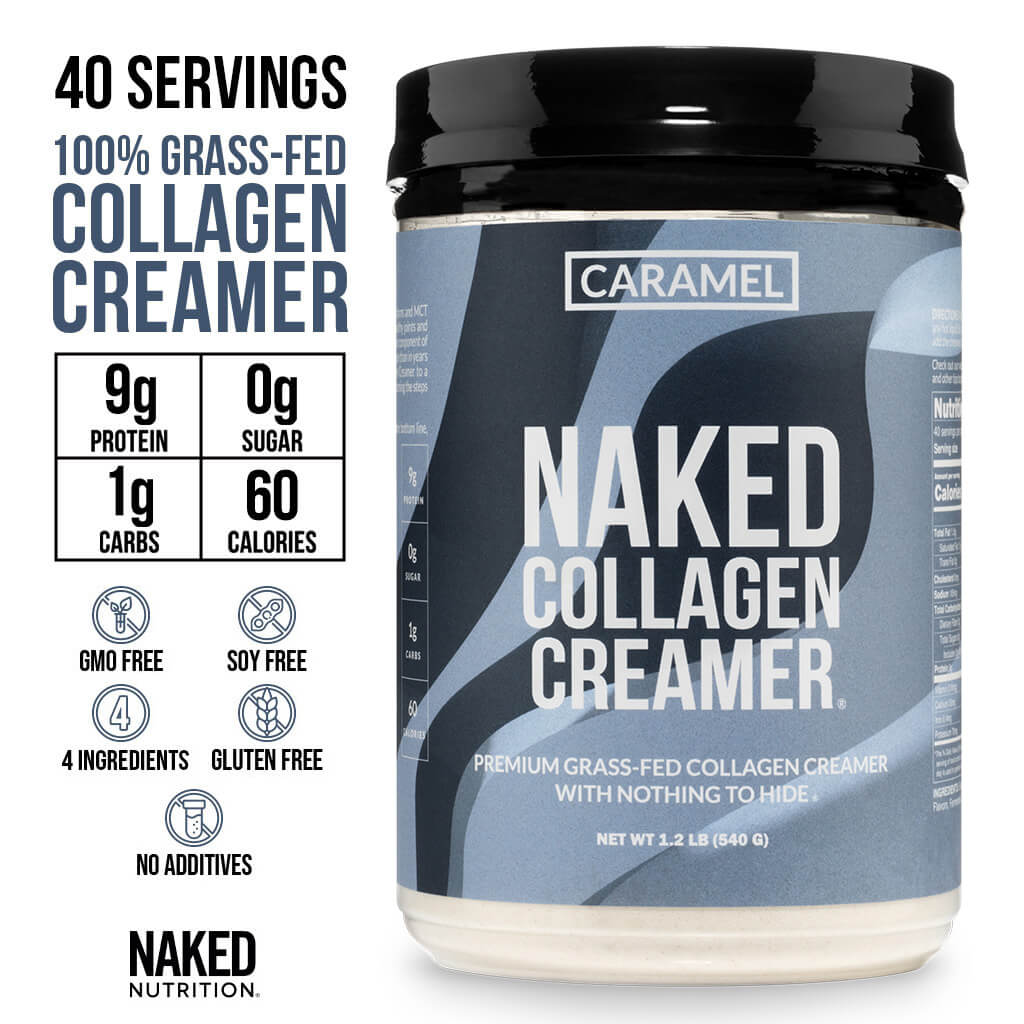 Caramel Coffee Creamer - Caramel Collagen Creamer - Unflavored Collagen For Smooth Mixing