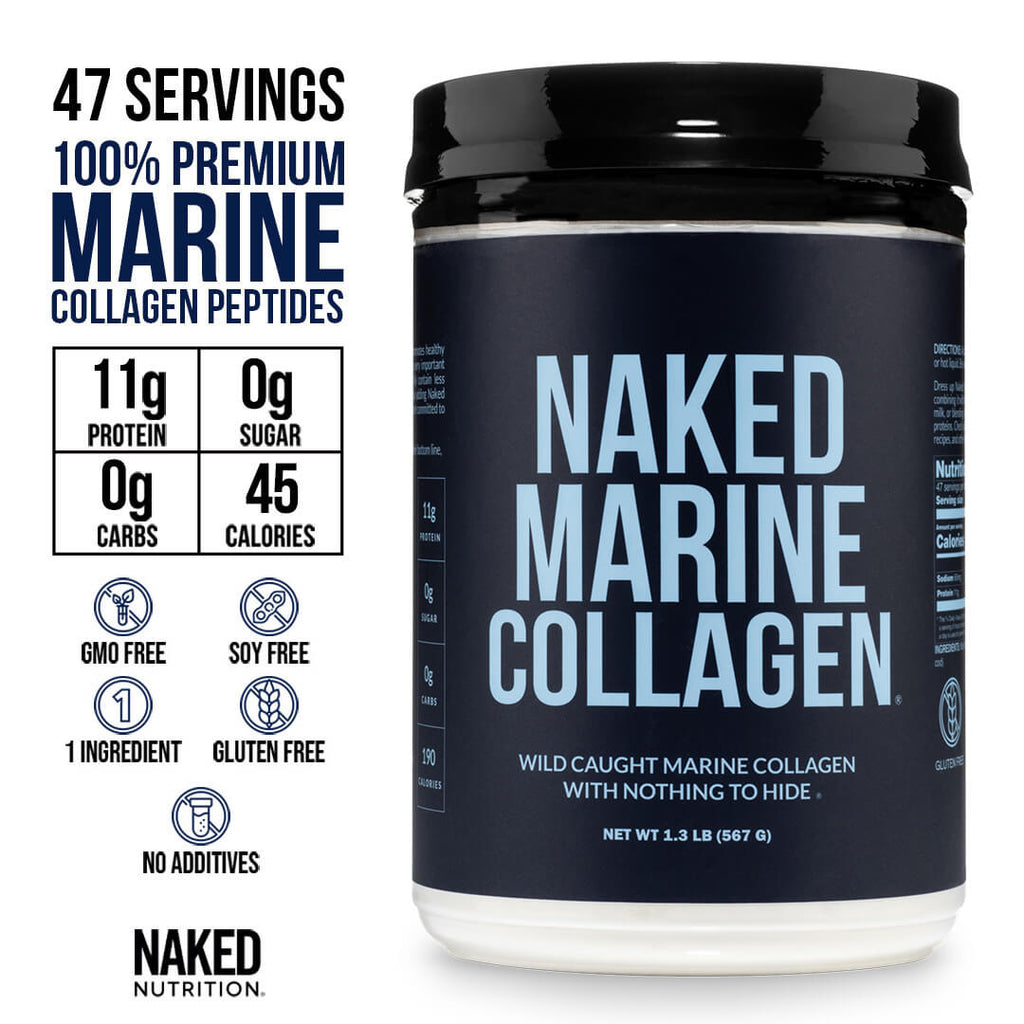 Marine Collagen Peptides Protein Powder - Marine Collagen - Unflavored Collagen For Smooth Mixing