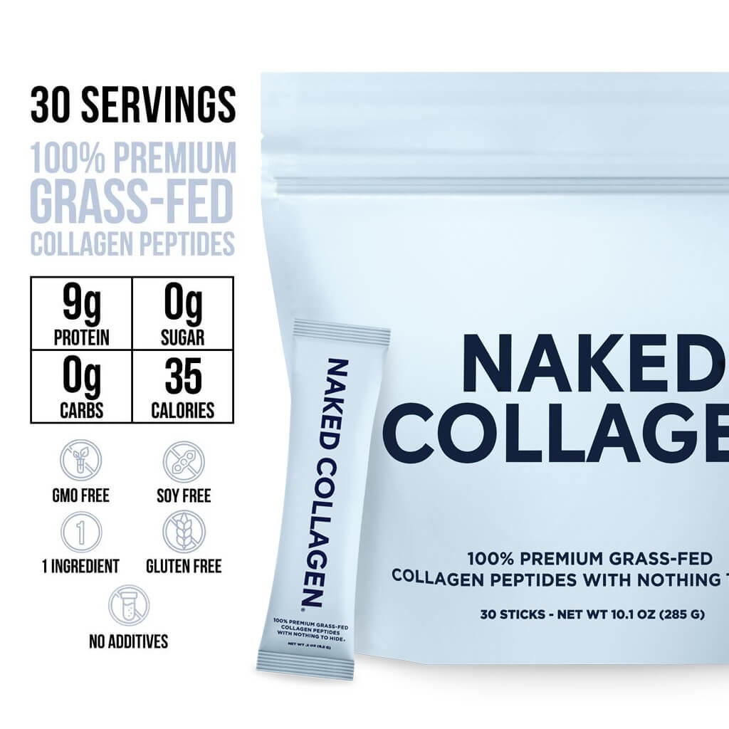Collagen Peptides Packets - Stick Packs - Unflavored Collagen For Smooth Mixing