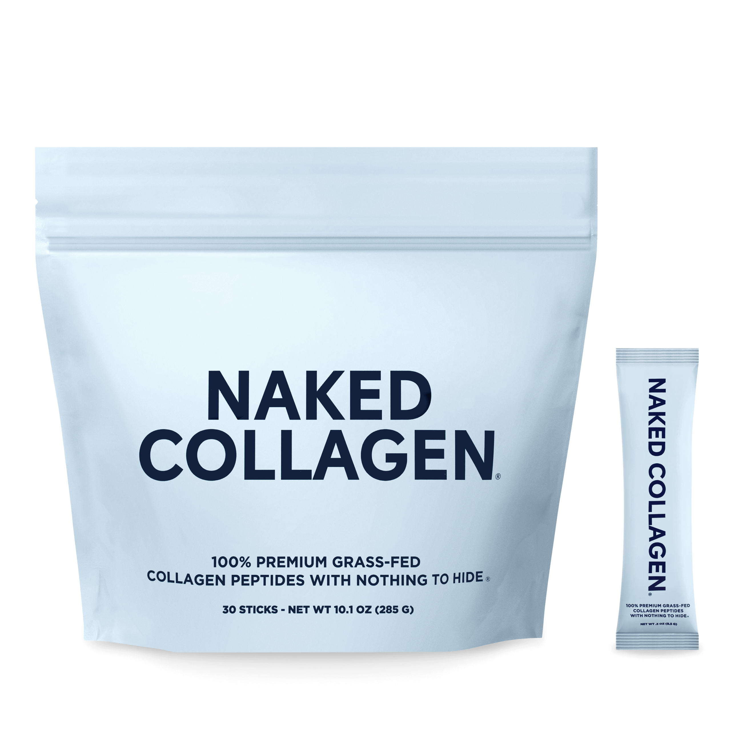 Collagen Peptides Packets - Stick Packs - Unflavored Collagen For Smooth Mixing