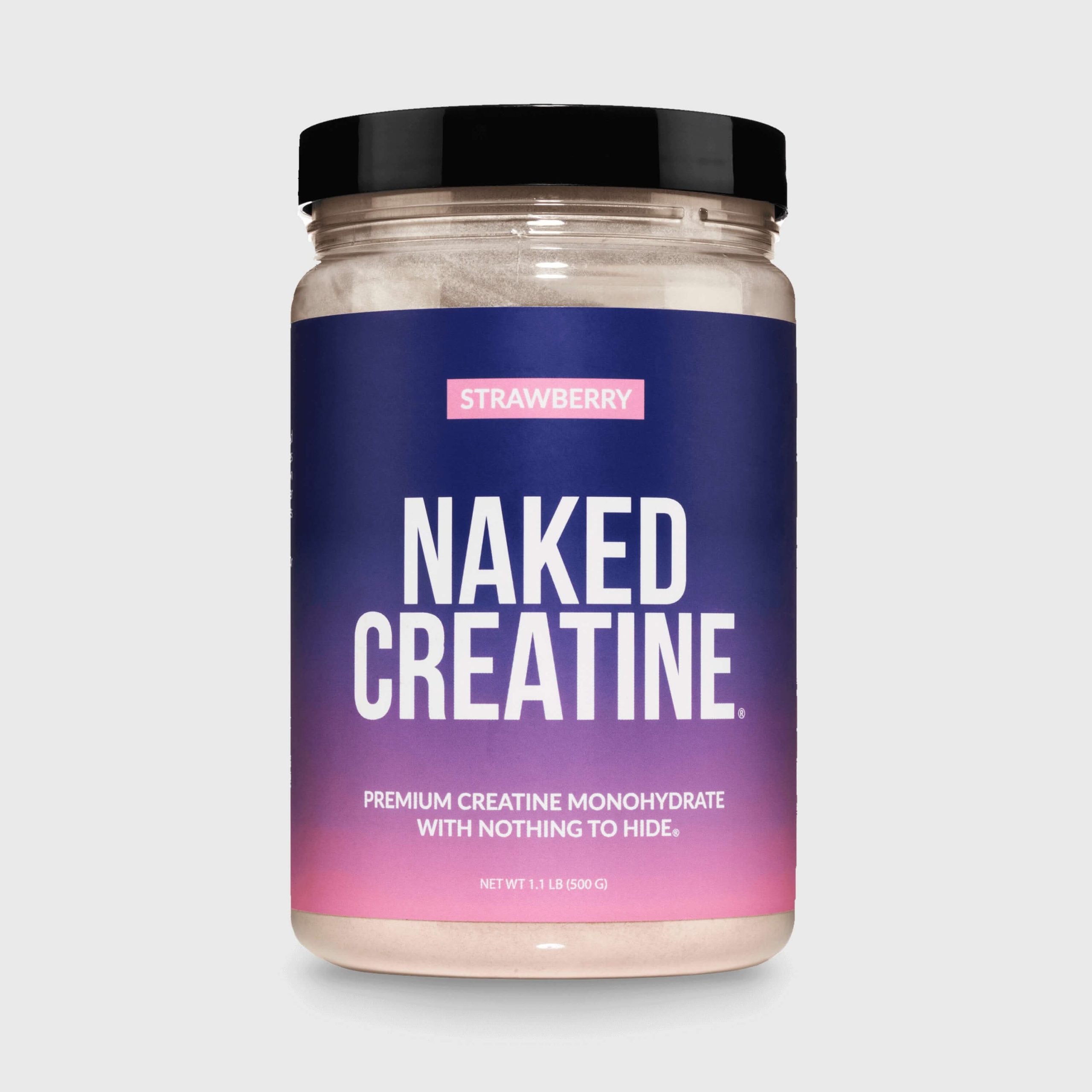 Strawberry Creatine Monohydrate Powder - Strawberry - Workout Strength Support Formula
