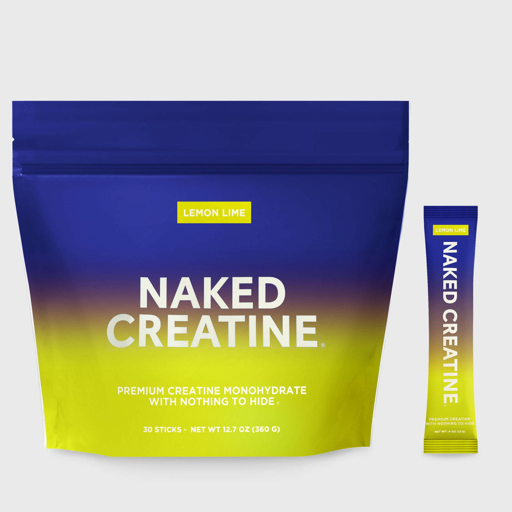 Lemon Lime Creatine Travel Packs - Lemon Lime Sticks - Workout Strength Support Formula