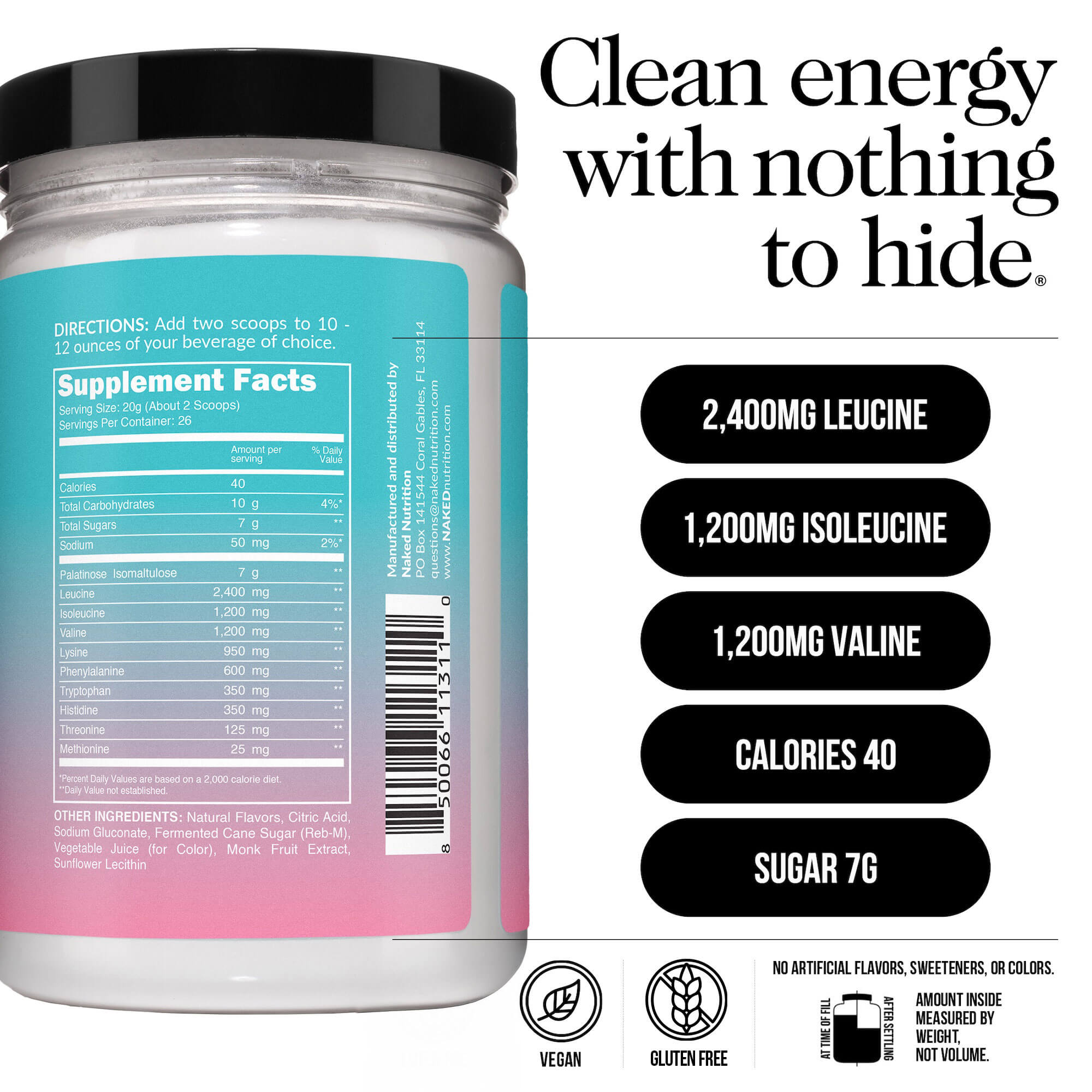 Strawberry Lemonade Essential Amino Acids Supplement - Strawberry EAA - Training Recovery Formula