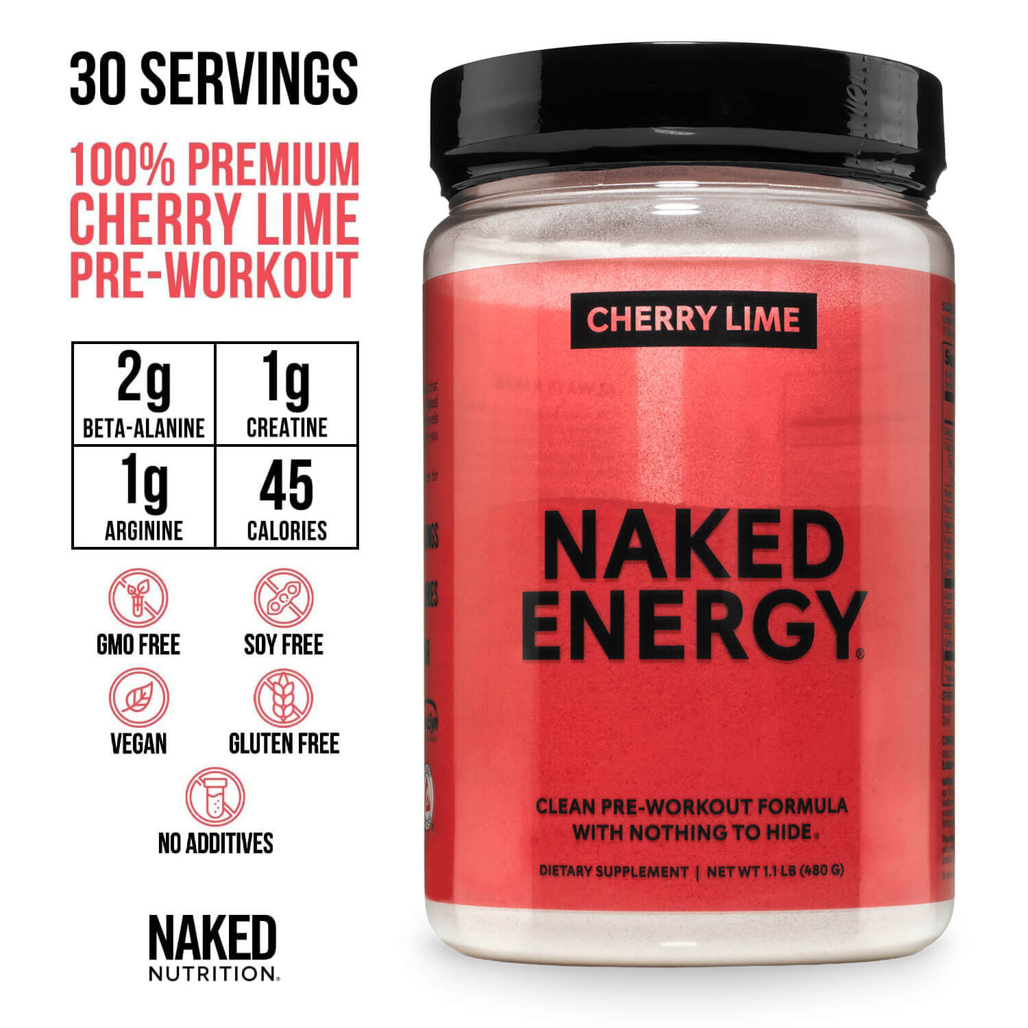 Cherry Lime Pre Workout Supplement - Cherry Lime - Simple Pre Training Boost