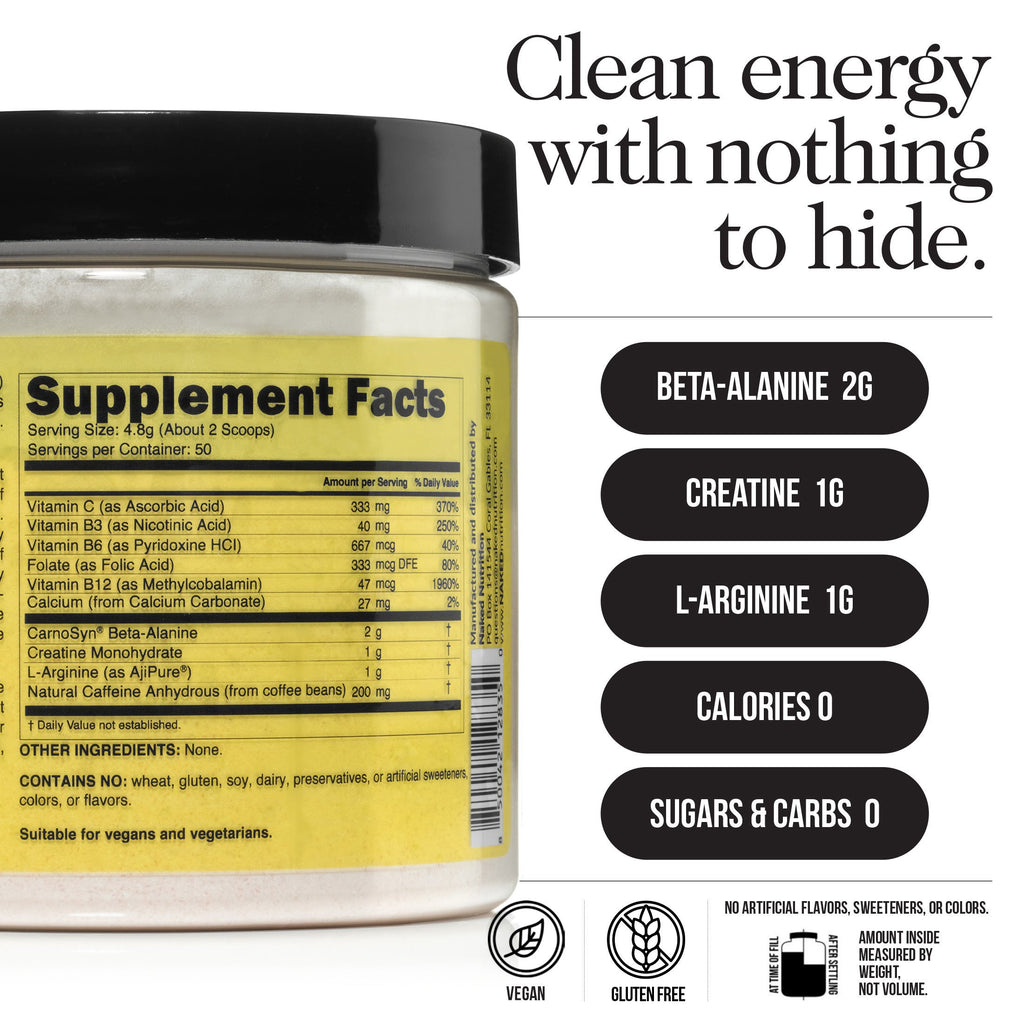 Pre Workout Supplement - Unflavored - Simple Pre Training Boost