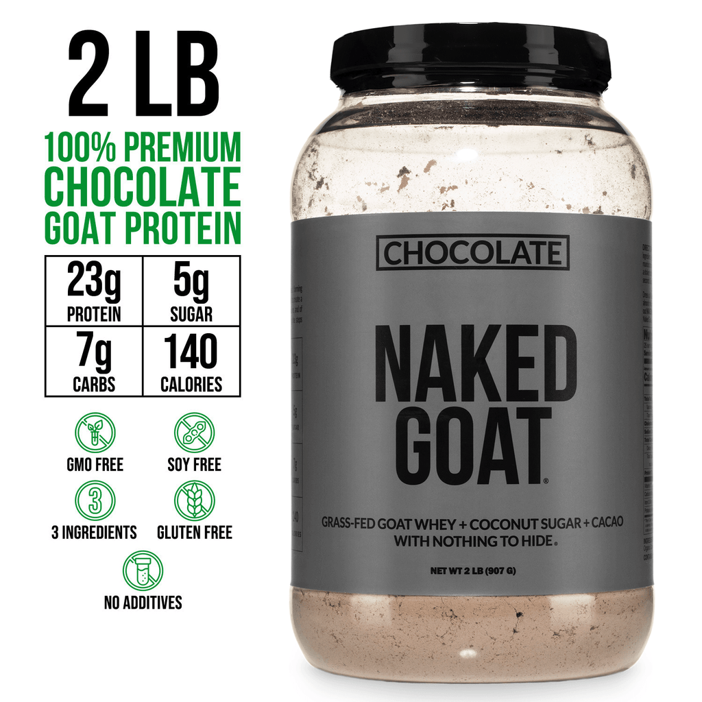 Chocolate Goat Whey Protein Powder - Chocolate - Post Workout Protein Blend