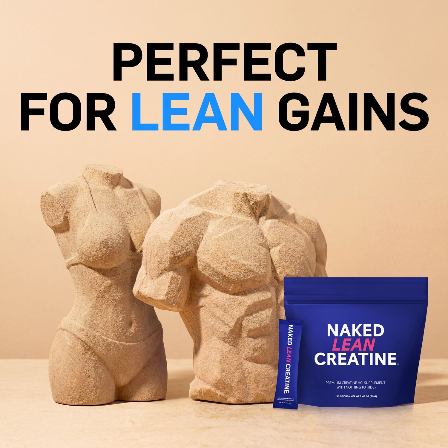 Creatine HCl Travel Packets - Stick Packs - Workout Strength Support Formula