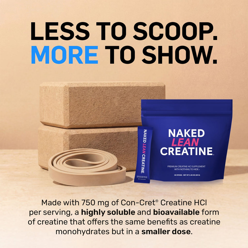 Creatine HCl Travel Packets - Stick Packs - Workout Strength Support Formula