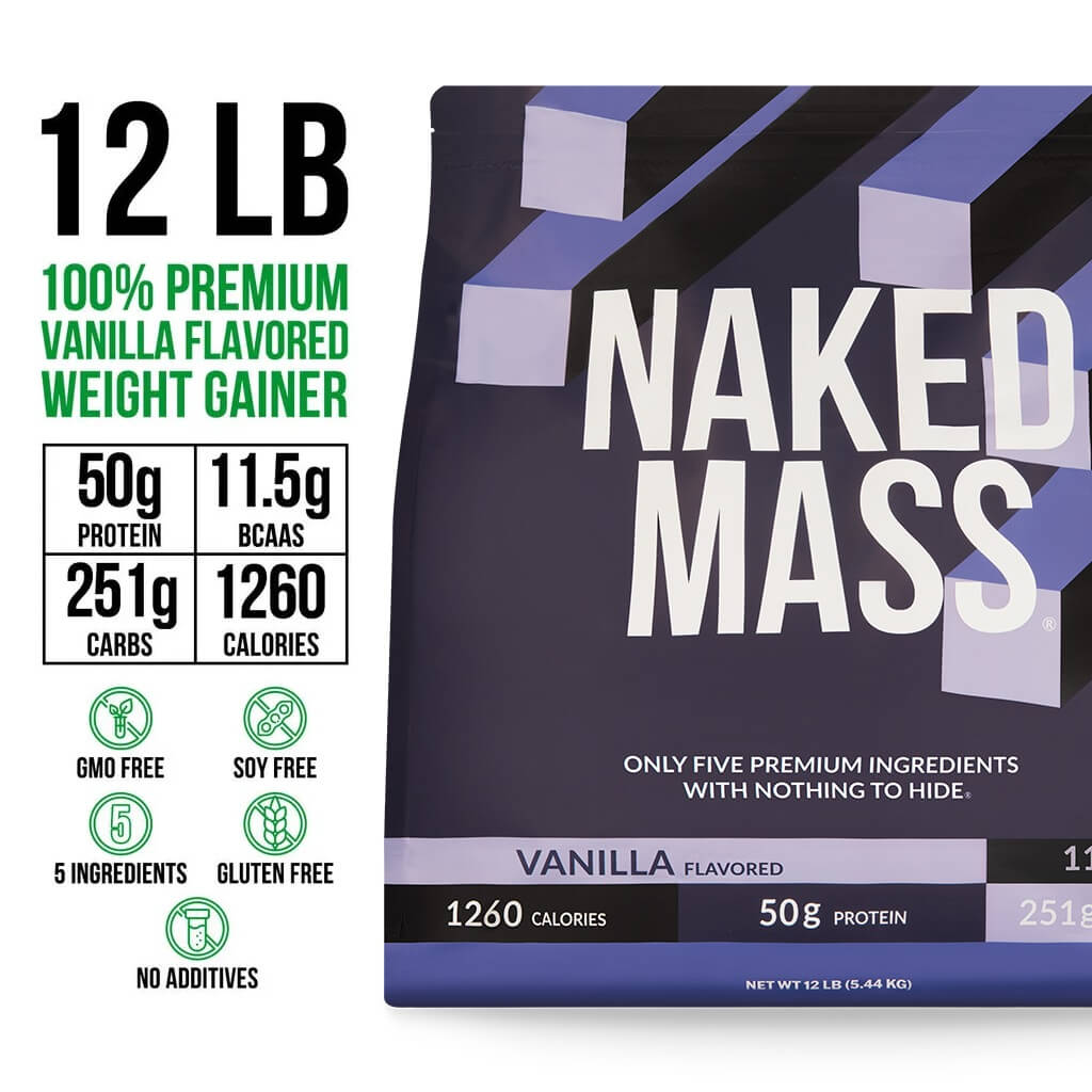 Vanilla Mass Gainer Protein Supplement - Vanilla 12LB - Serious Muscle Building Nutrition