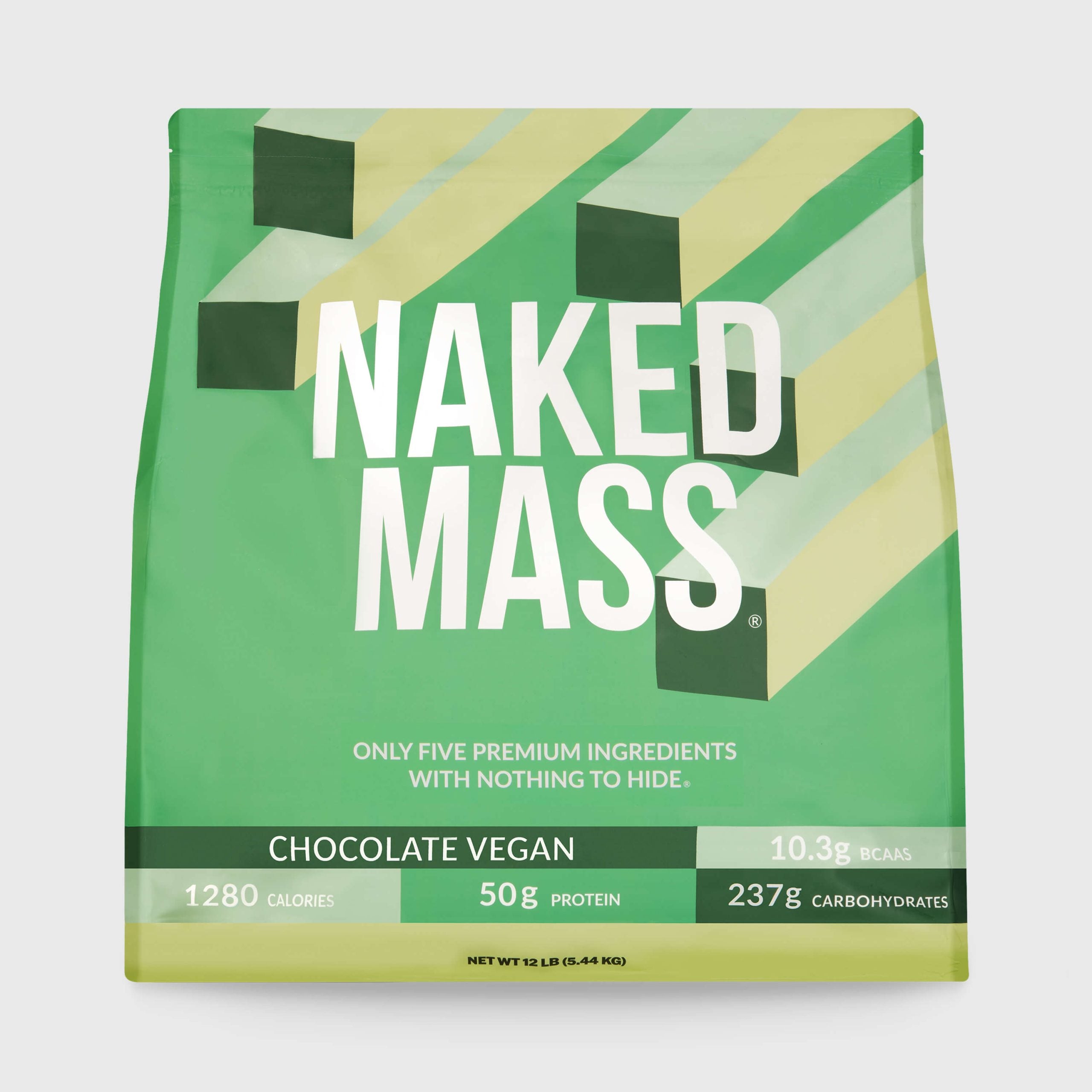 Chocolate Vegan Mass Gainer Supplement - Chocolate (Vegan) 12LB - Serious Muscle Building Nutrition
