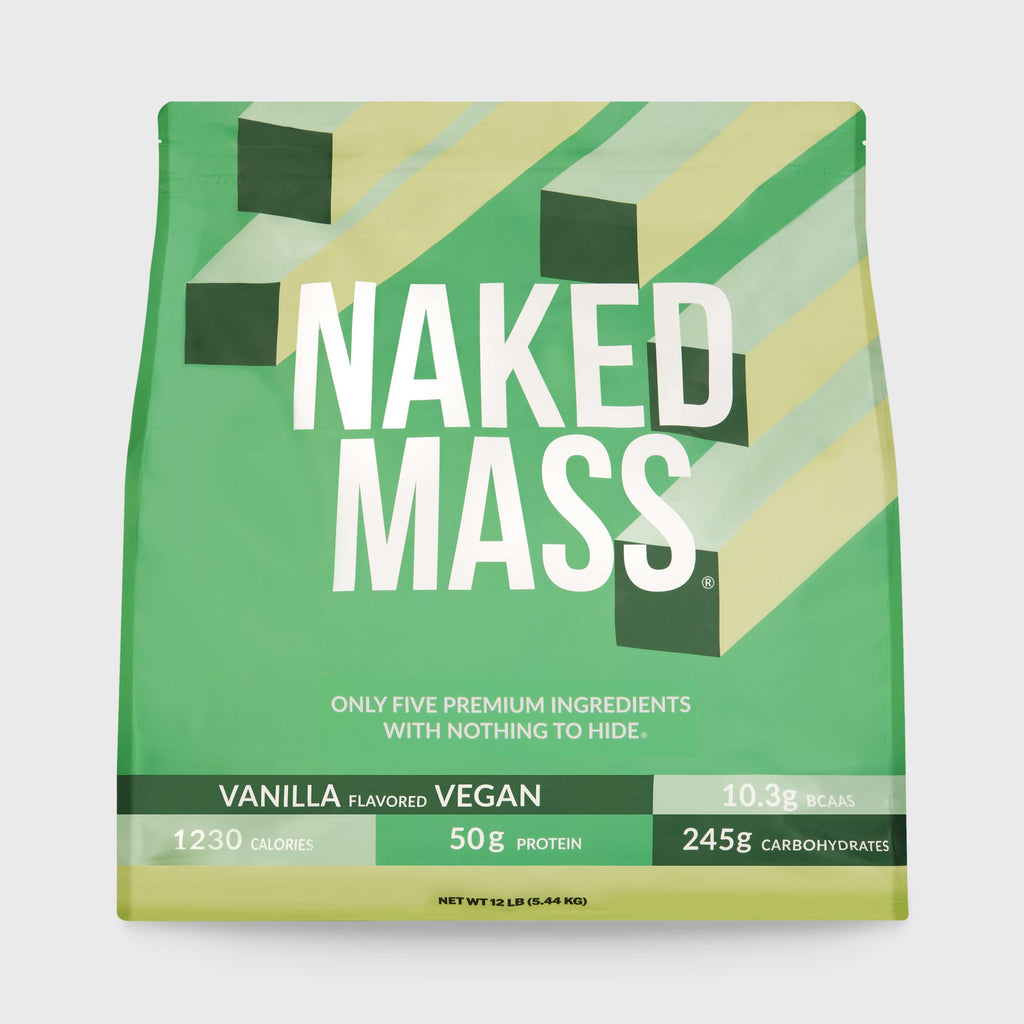 Vanilla Vegan Mass Gainer Supplement - Vanilla (Vegan) 12LB - Serious Muscle Building Nutrition