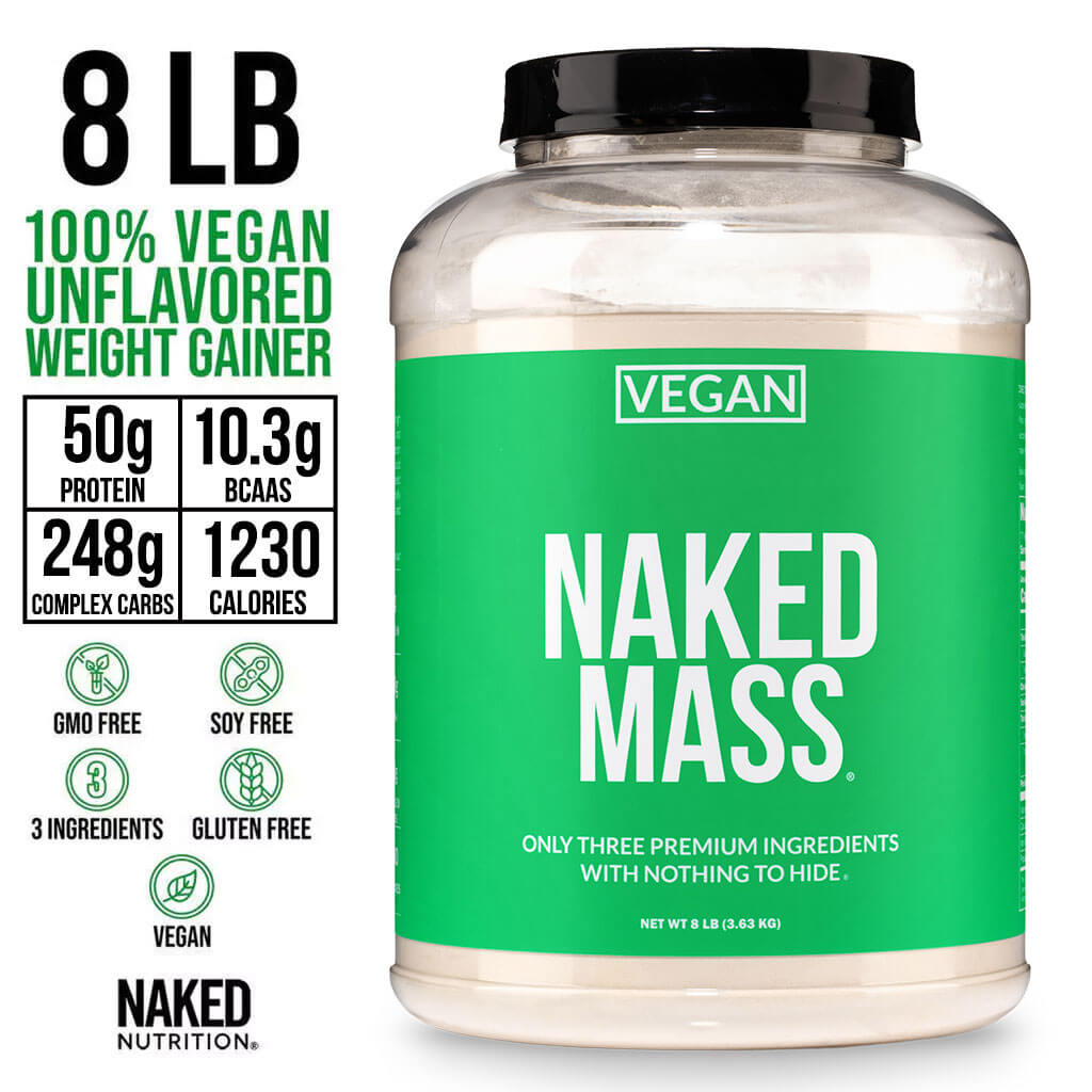 Vegan Mass Gainer Supplement - Unflavored (Vegan) - Serious Muscle Building Nutrition