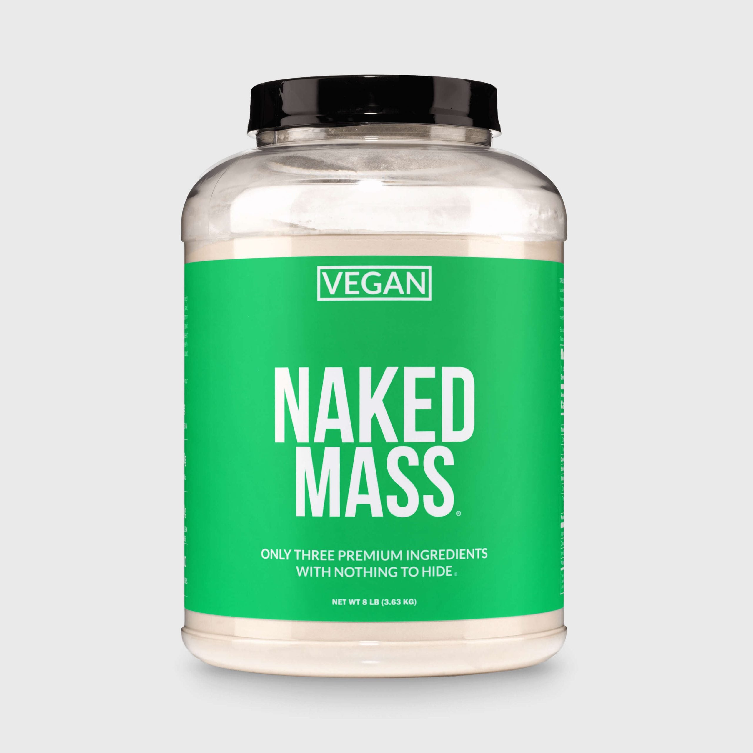 Vegan Mass Gainer Supplement - Unflavored (Vegan) - Serious Muscle Building Nutrition