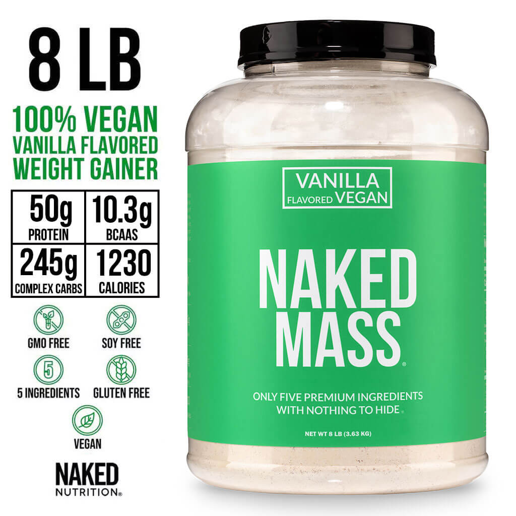 Vanilla Vegan Mass Gainer Supplement - Vanilla (Vegan) - Serious Muscle Building Nutrition