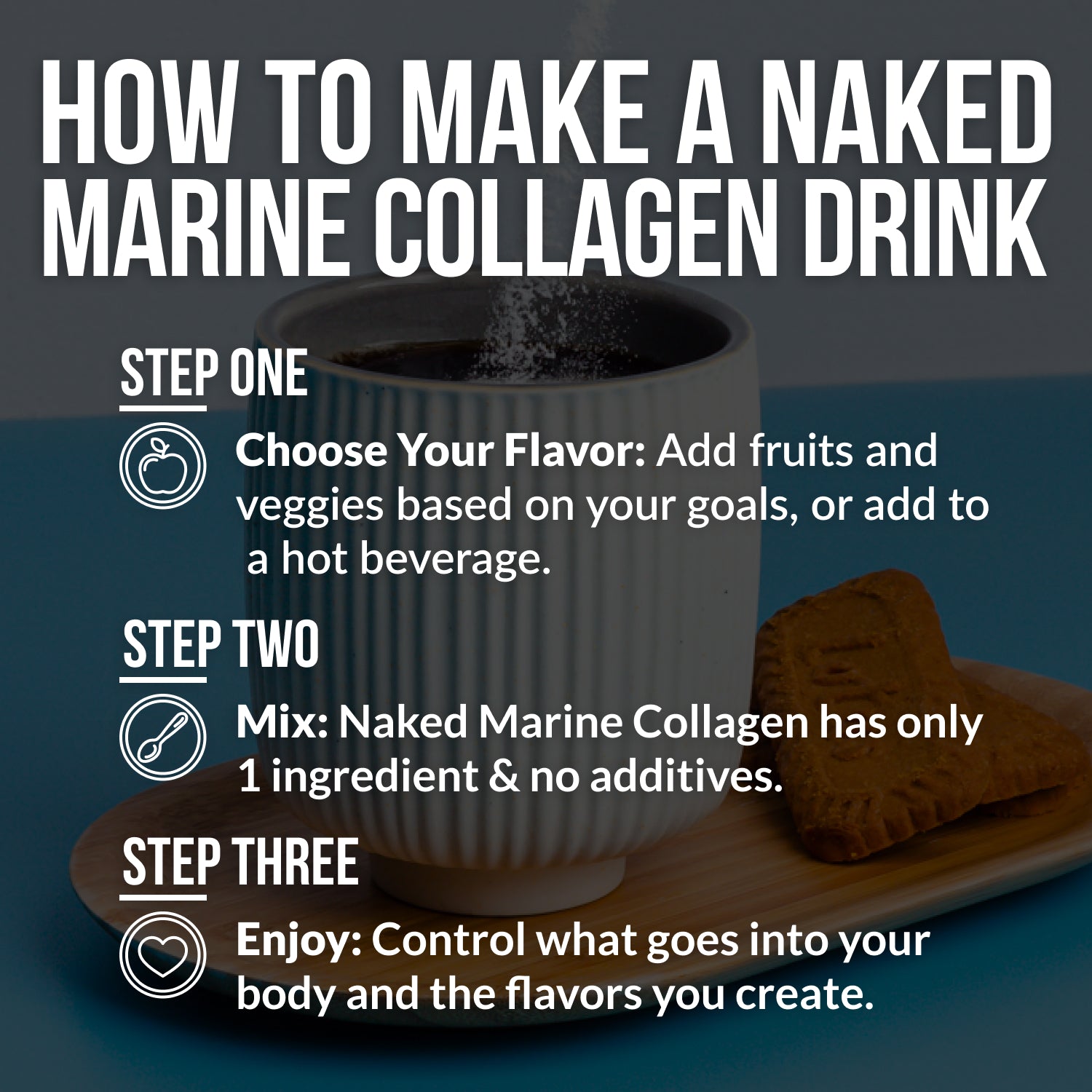Marine Collagen Peptides Protein Powder - Marine Collagen - Unflavored Collagen For Smooth Mixing