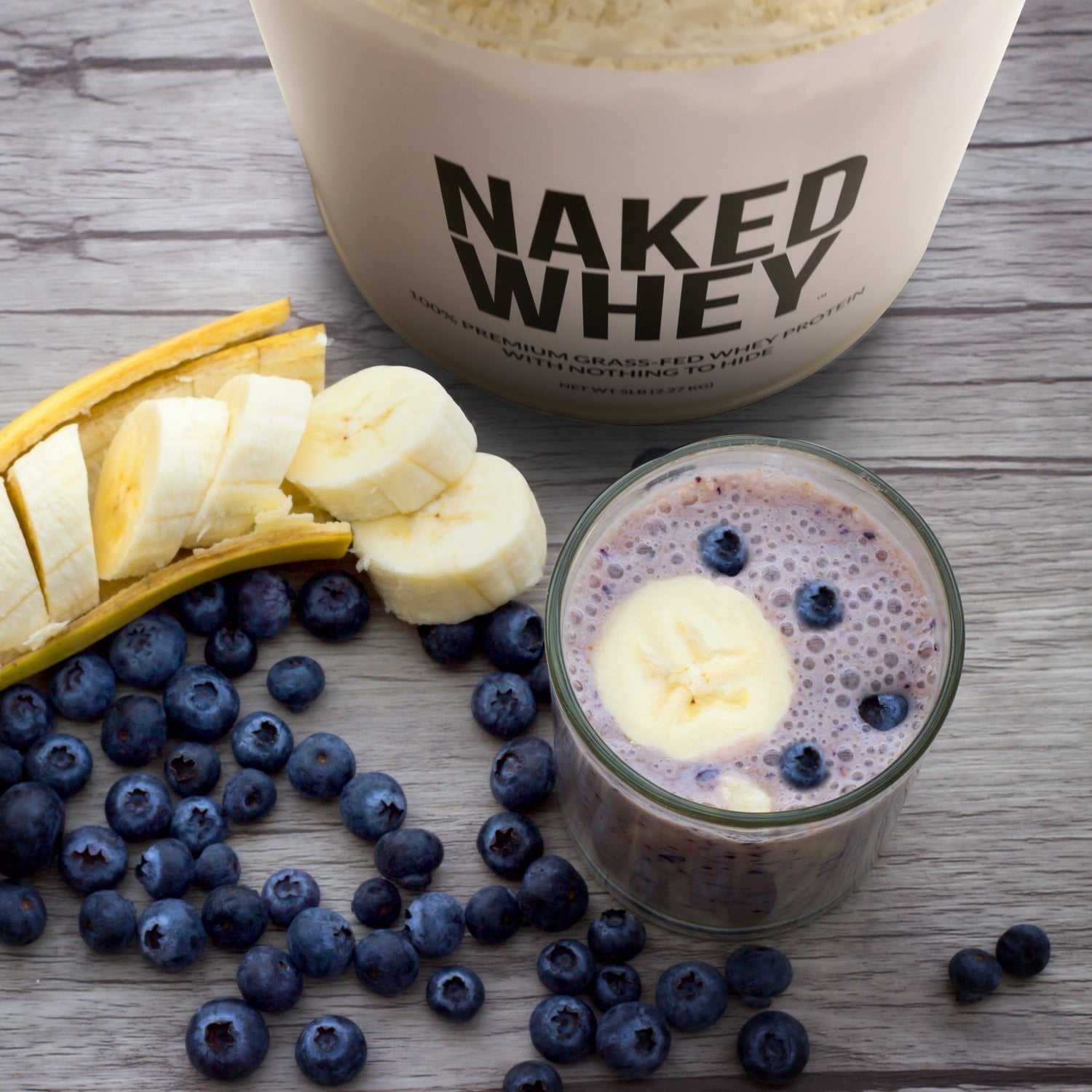 Grass Fed Whey Protein Powder - Unflavored - Post Workout Protein Blend