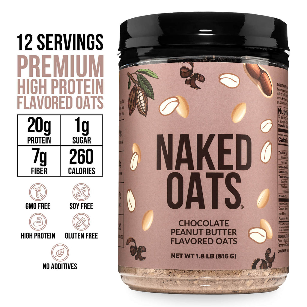 Chocolate Peanut Butter Protein Oats - Chocolate Peanut Butter - Daily Active Lifestyle Essential