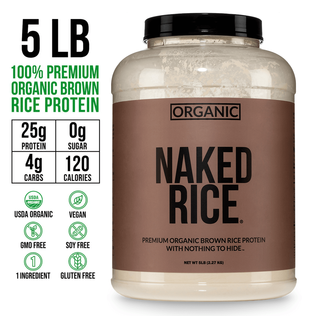 Organic Brown Rice Protein Powder - 5LB Unflavored - Simple Dairy Free Protein Powder