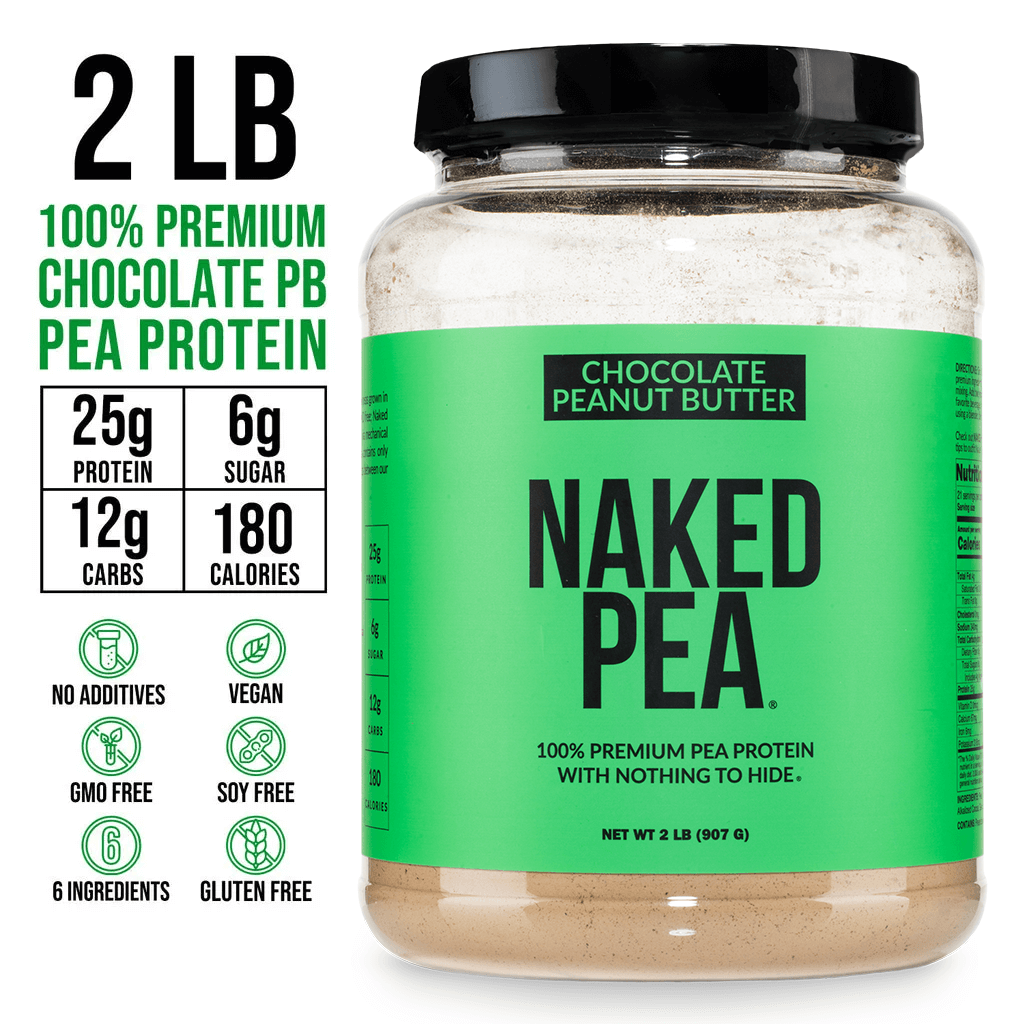 Chocolate Peanut Butter Pea Protein Powder - Chocolate PB - Simple Dairy Free Protein Powder