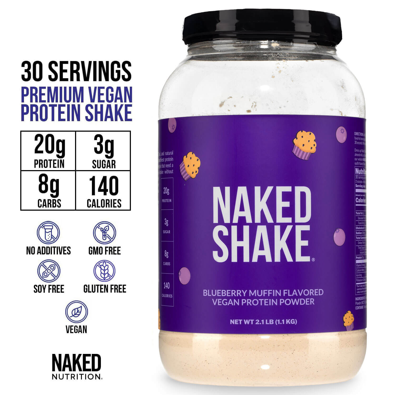 Blueberry Muffin Protein Shake - Blueberry Muffin - Daily Active Lifestyle Essential