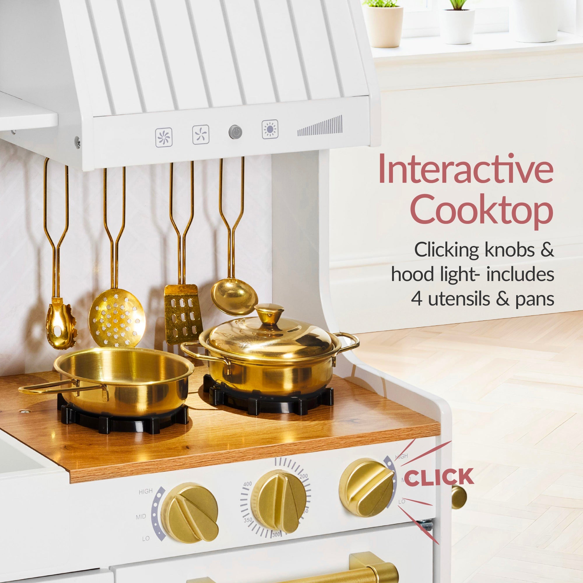 Pretend Play Kitchen with Espresso Machine for home, family, and everyday needs