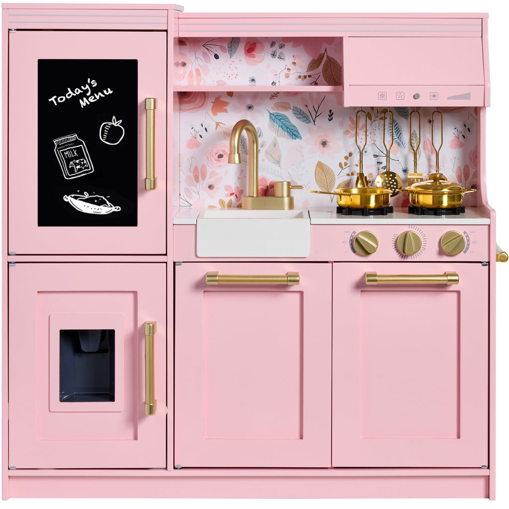 Pretend Play Kitchen with Framed Chalkboard for simple setup and everyday use