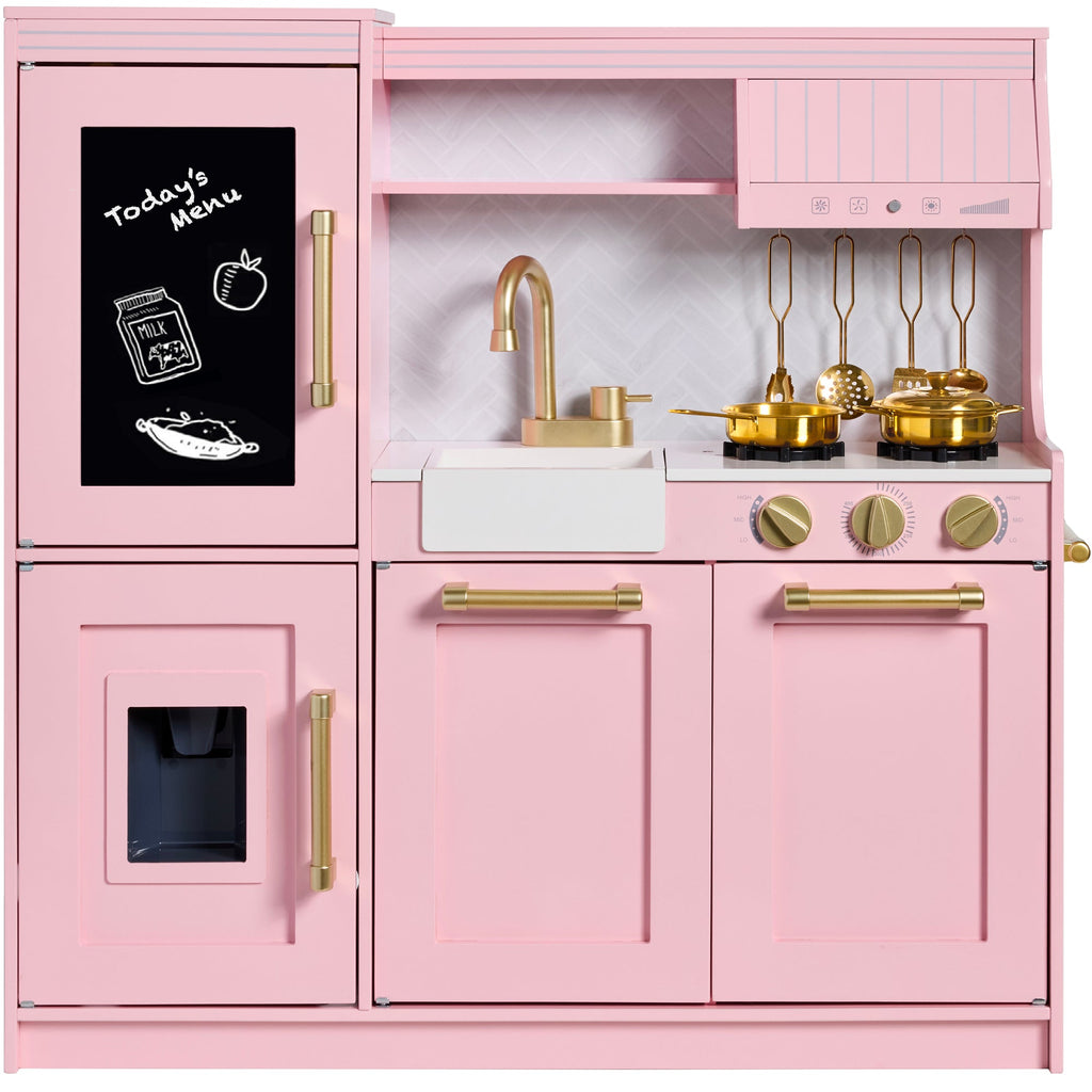 Pretend Play Kitchen with Framed Chalkboard with dependable design for family fun, playrooms, and game time