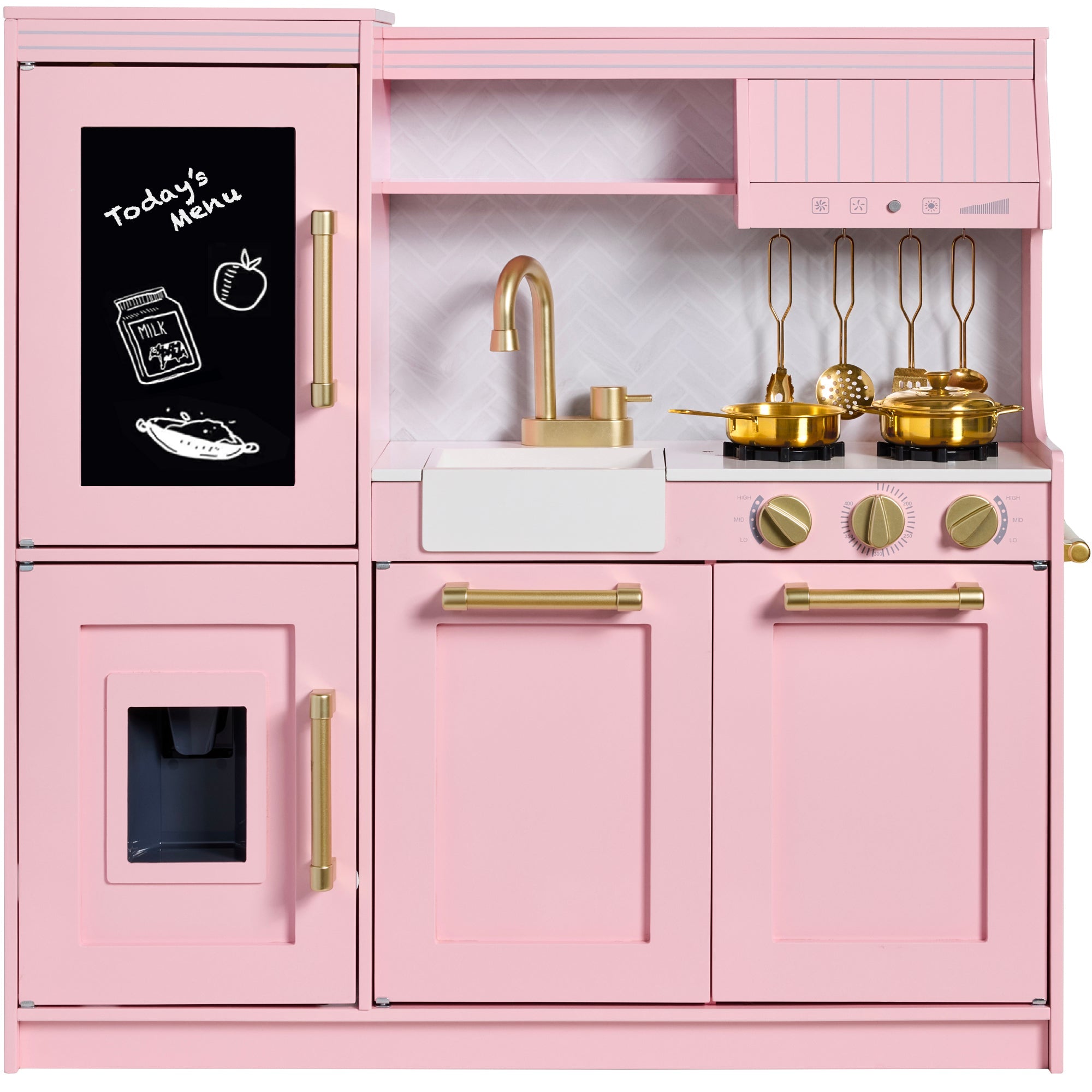 Pretend Play Kitchen with Framed Chalkboard with dependable design for family fun, playrooms, and game time