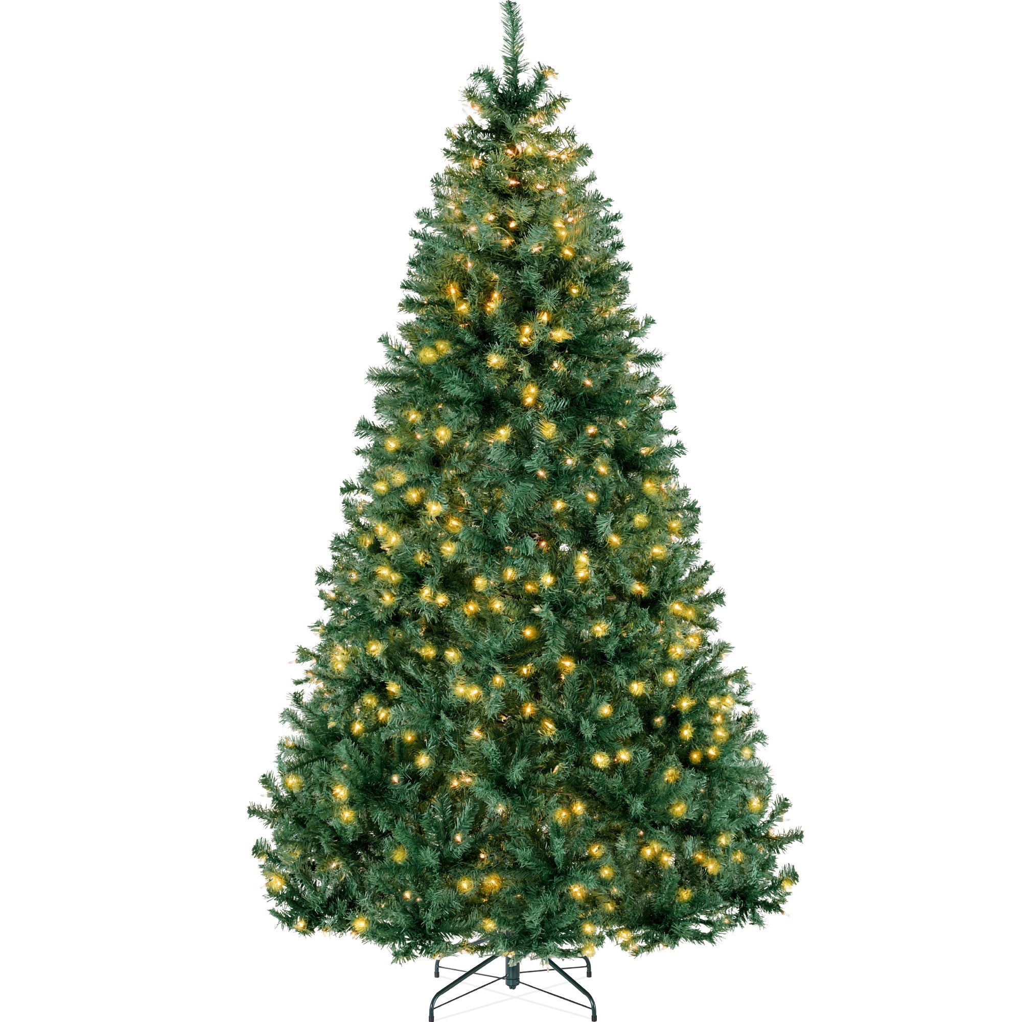 Premium Artificial Pre-Lit Pine Christmas Tree with 1,000 Tips 250 Lights with eye-catching holiday style