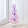 Prelit Colorful Mini Spruce Christmas Tree with LED Lights - 4ft for indoor and outdoor holiday displays
