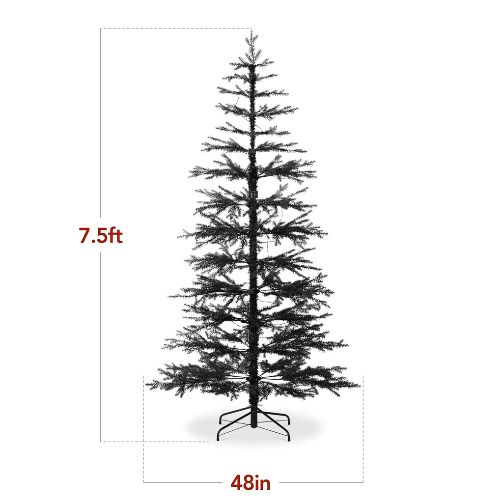 Pre-Lit Sparse Christmas Tree with 2-in-1 LED Lights Cordless Connection for indoor and outdoor holiday displays