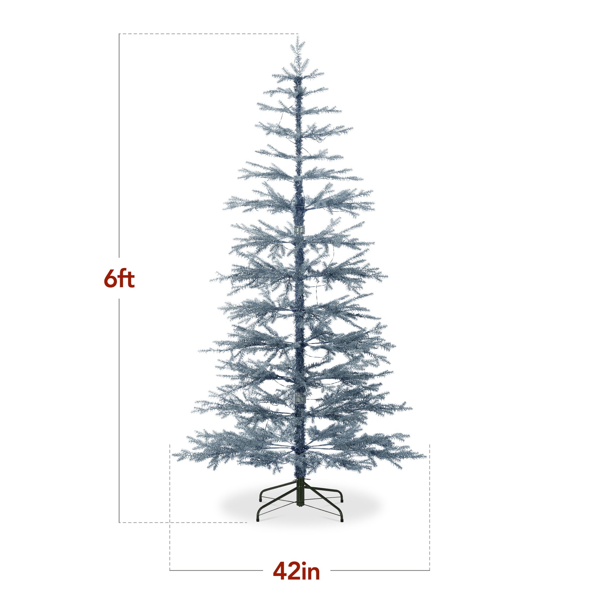 Pre-Lit Sparse Christmas Tree with 2-in-1 LED Lights Cordless Connection for festive seasonal decorating