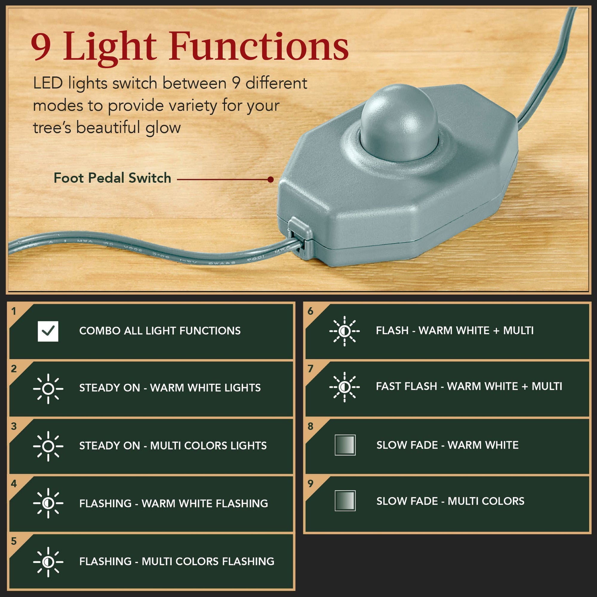 Pre-Lit Sparse Christmas Tree with 2-in-1 LED Lights Cordless Connection for festive seasonal decorating