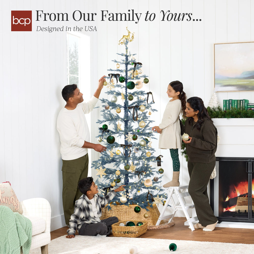 Pre-Lit Sparse Christmas Tree with 2-in-1 LED Lights Cordless Connection for festive seasonal decorating