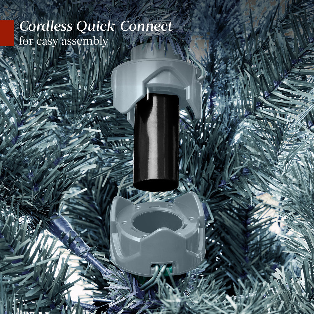 Pre-Lit Sparse Christmas Tree with 2-in-1 LED Lights Cordless Connection for festive seasonal decorating