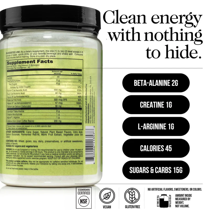 Watermelon Pre Workout Supplement - Watermelon - Simple Pre Training Boost