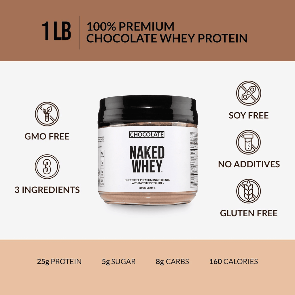 Chocolate Whey Protein Powder 1lb - Chocolate - Post Workout Protein Blend