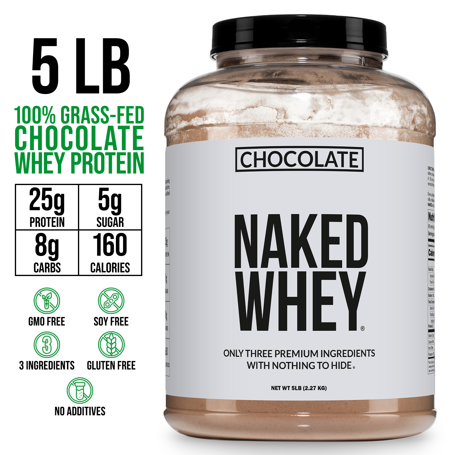 Chocolate Whey Protein Powder - Chocolate - Post Workout Protein Blend