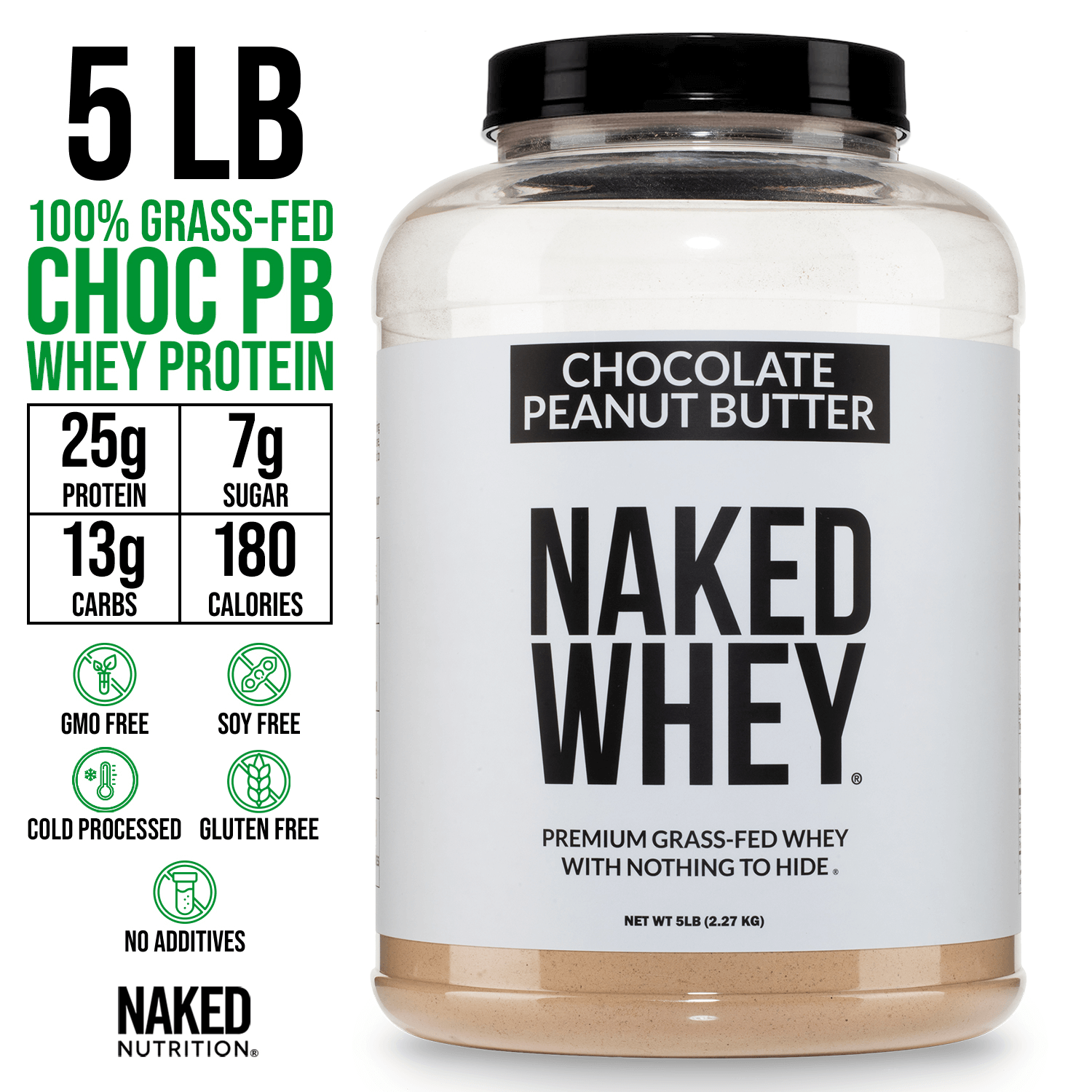 Chocolate Peanut Butter Whey Protein Powder - Chocolate PB - Post Workout Protein Blend