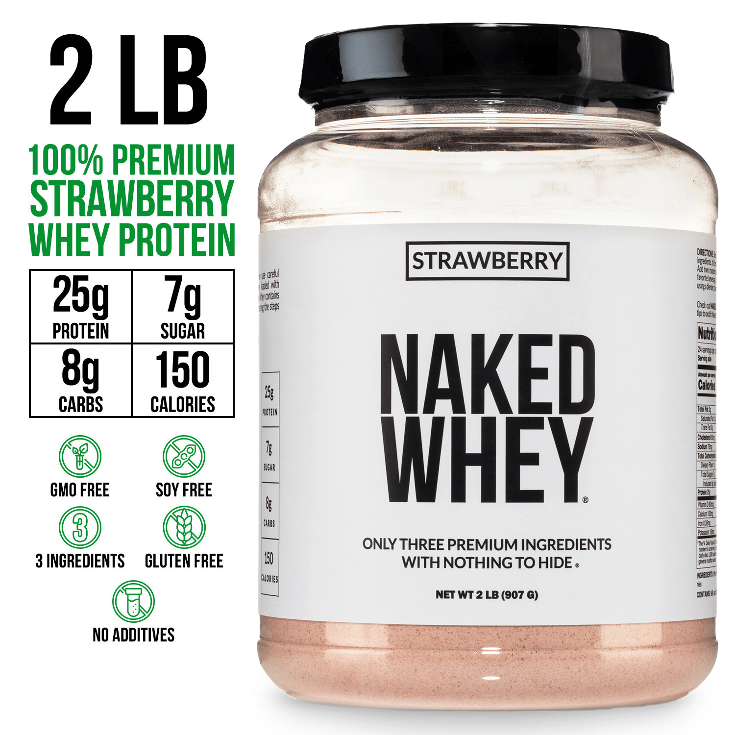 Strawberry Whey Protein Powder - Strawberry - Post Workout Protein Blend