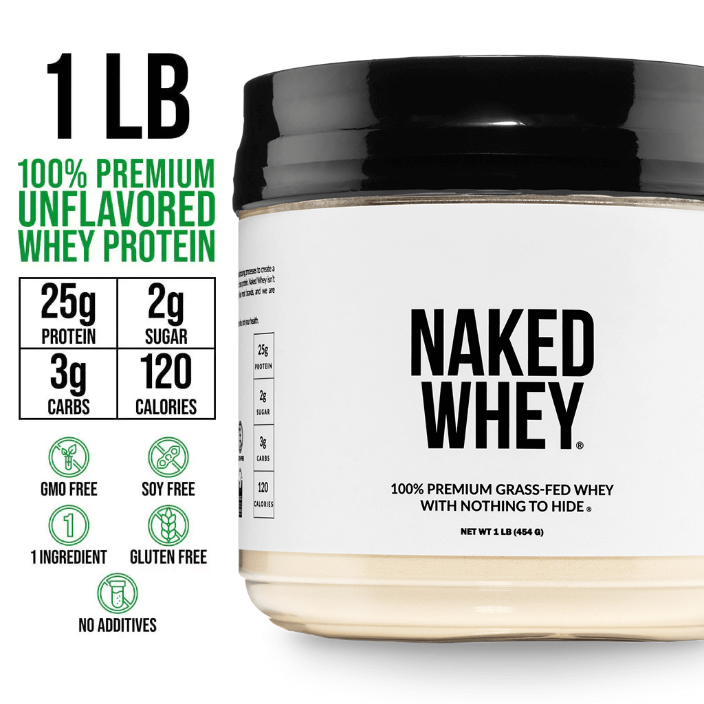 Grass Fed Whey Protein Powder - Unflavored - Post Workout Protein Blend