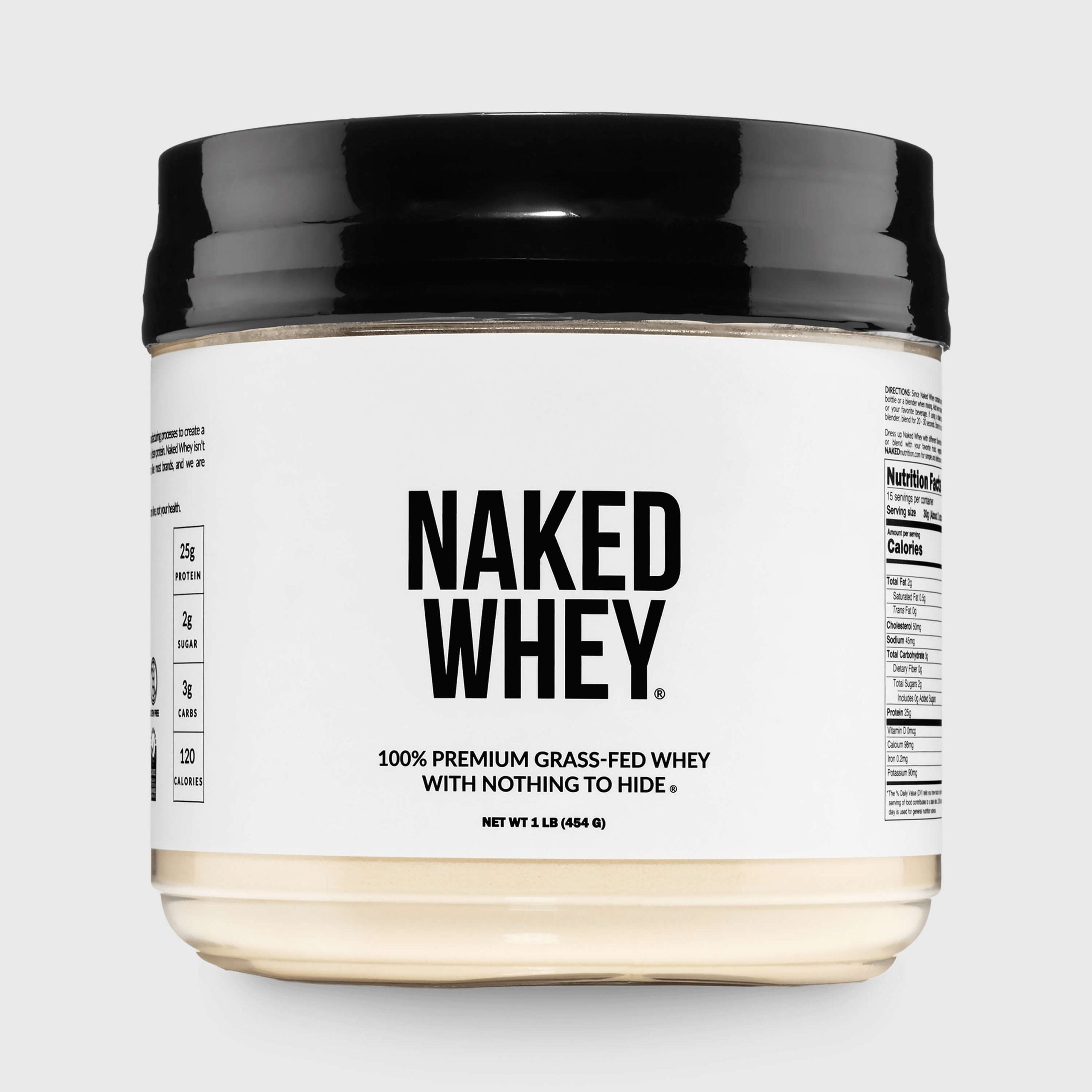 Grass Fed Whey Protein Powder - Unflavored - Post Workout Protein Blend