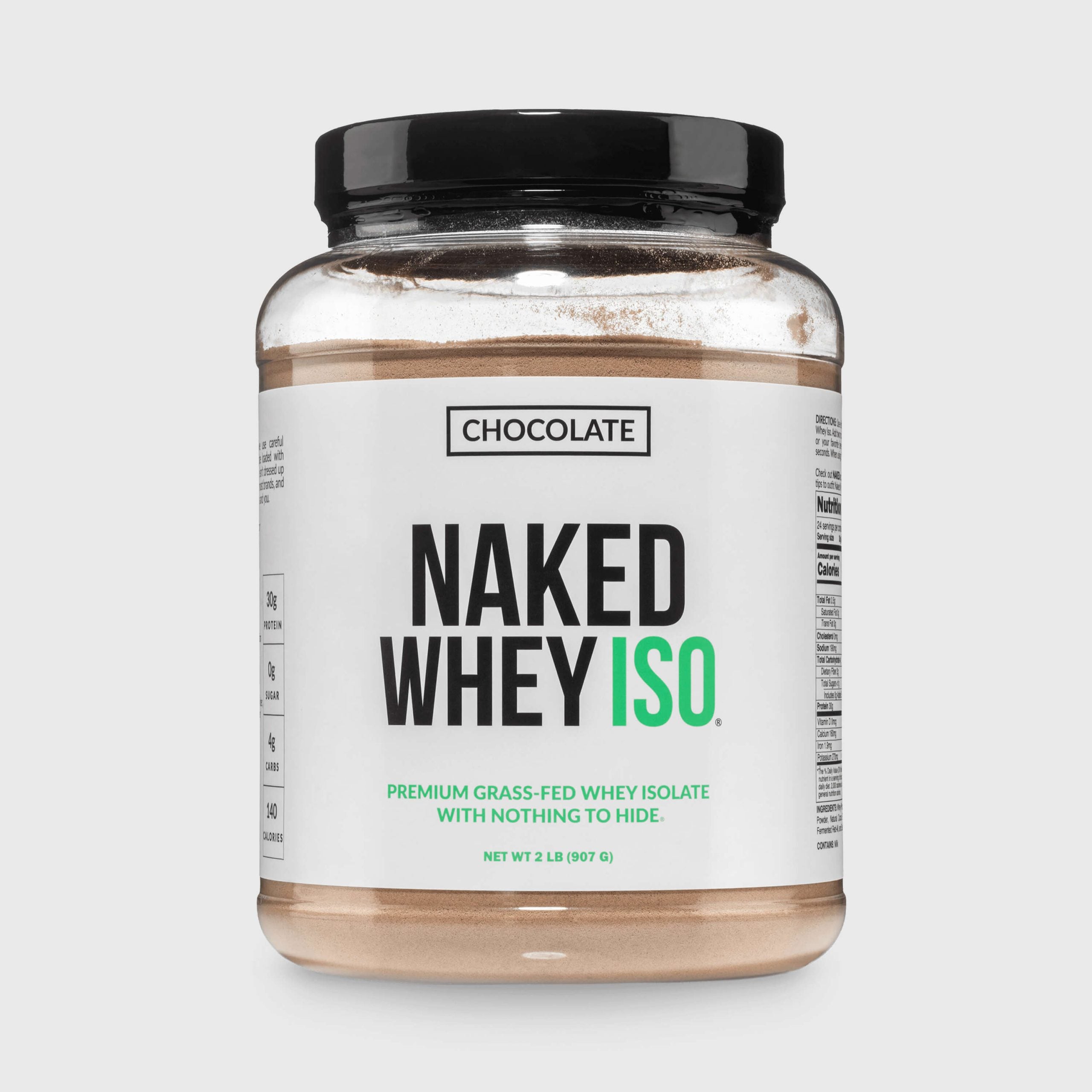 Chocolate Grass-Fed Whey Isolate Protein Powder - Chocolate - Post Workout Protein Blend