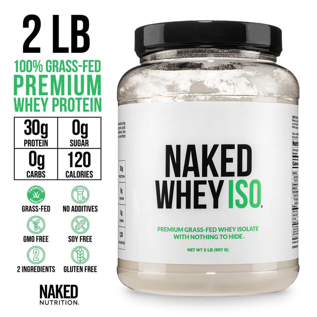 Grass Fed Whey Isolate Protein Powder - Unflavored - Post Workout Protein Blend